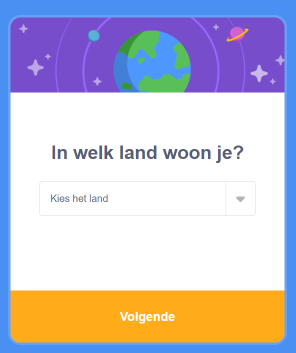 land kiezen