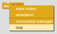 help bij blokje